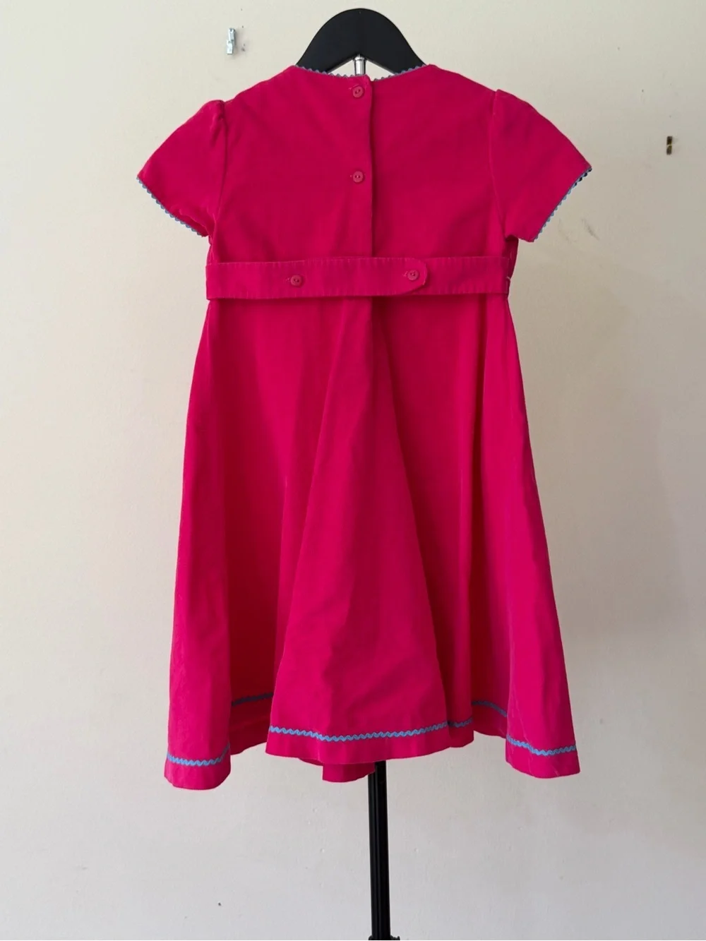 Anavini Hand-Smocked Holiday Dress Girls Size 6 🎄✨💗